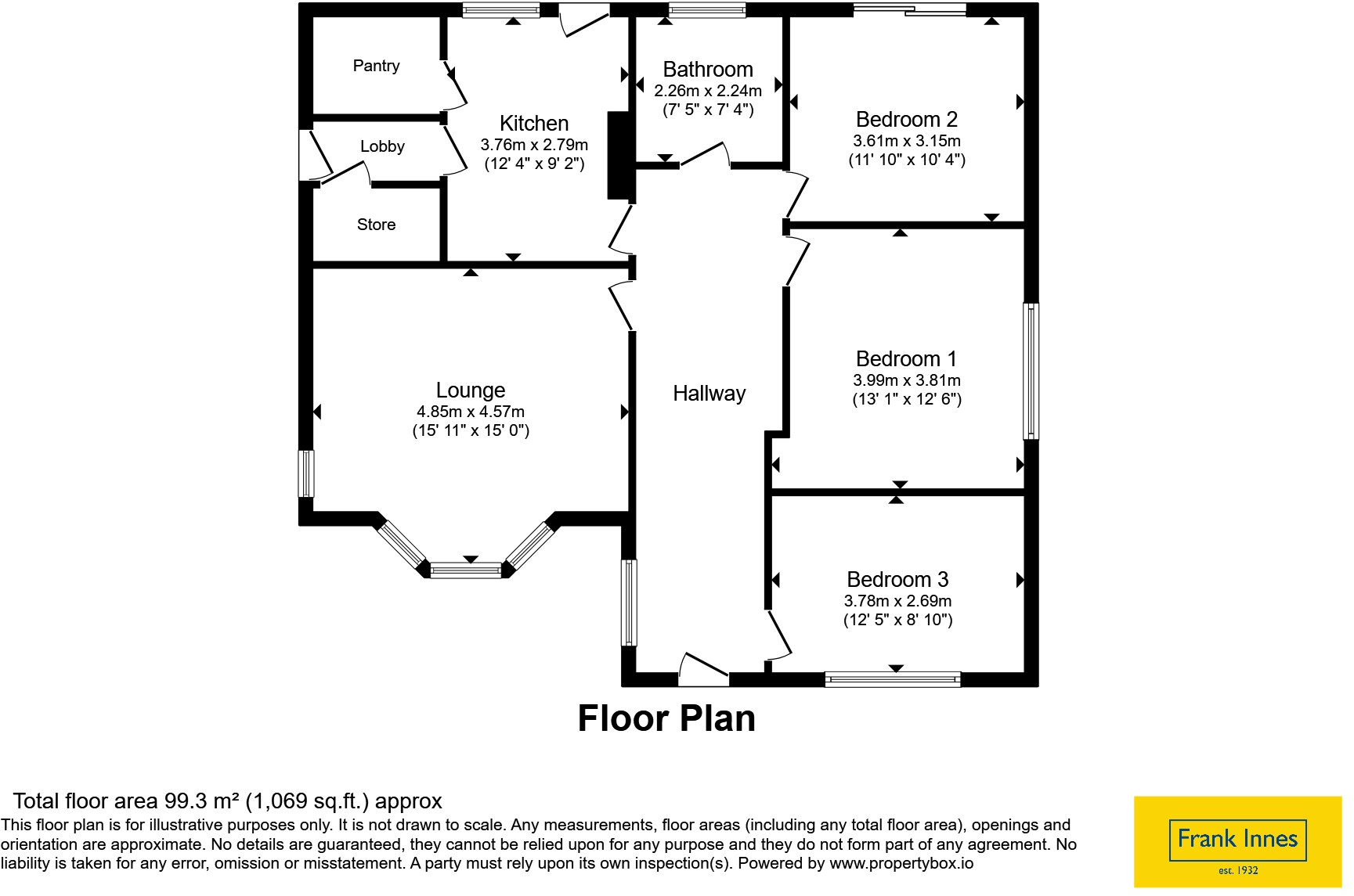 Eaton Avenue, Allestree, Derby, Derbyshire, DE22 floorplan