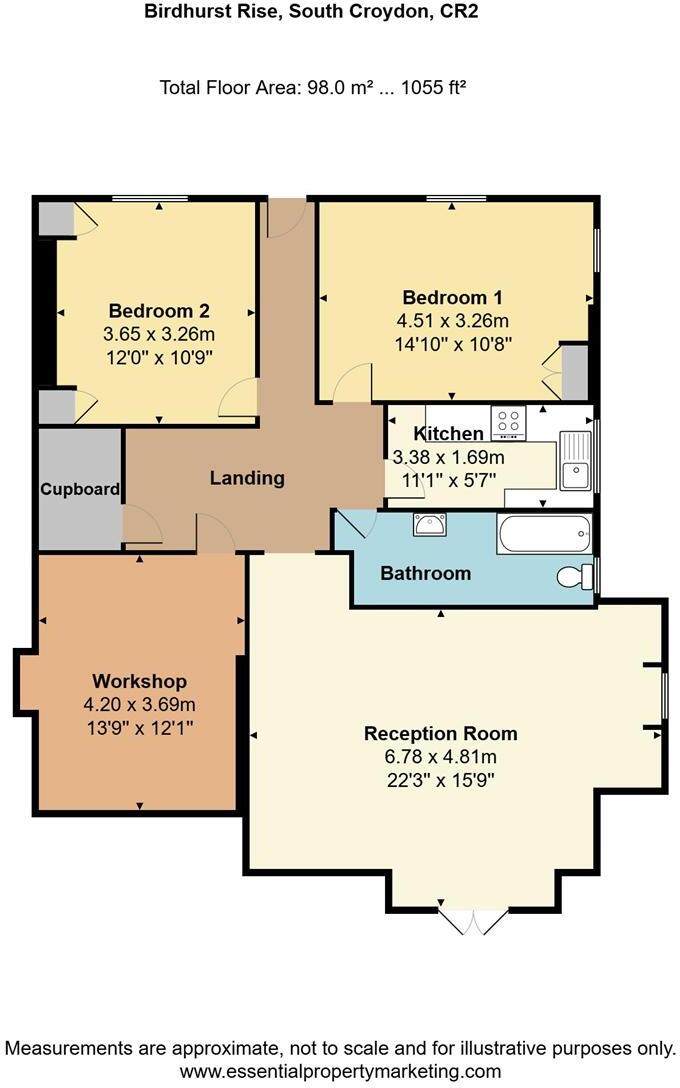 Birdhurst Rise, South Croydon floorplan