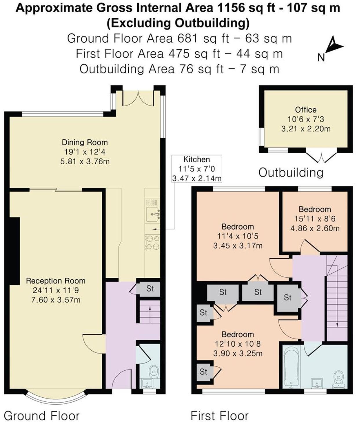 Great Innings South, Watton At Stone, SG14 floorplan