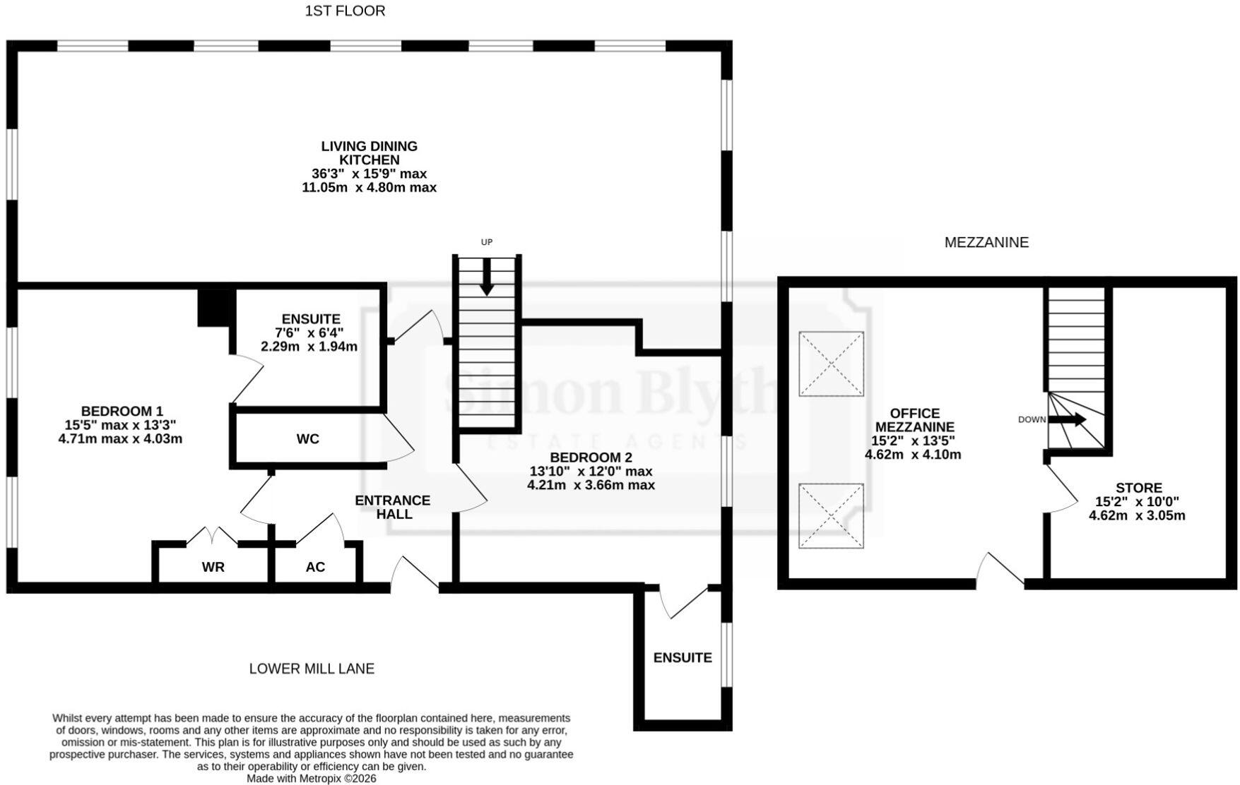 Lower Mill Lane, Holmfirth, HD9 floorplan