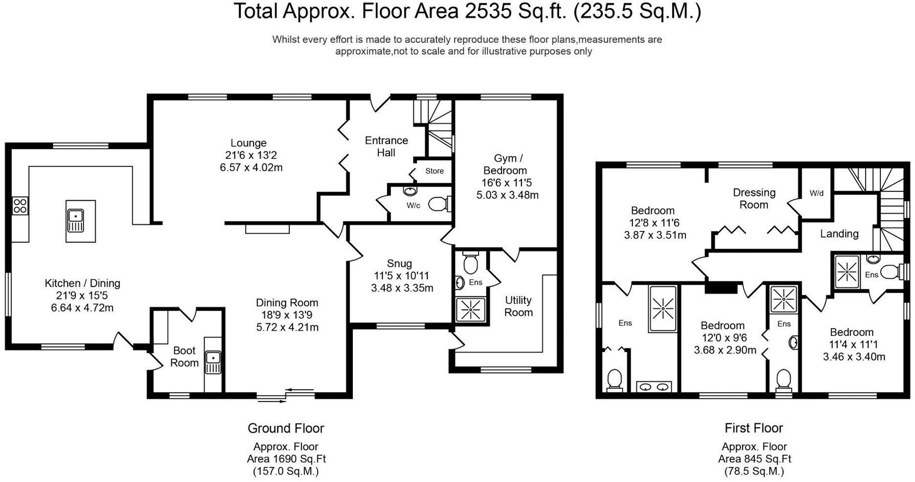 Wood Lane, Parbold, WN8 floorplan