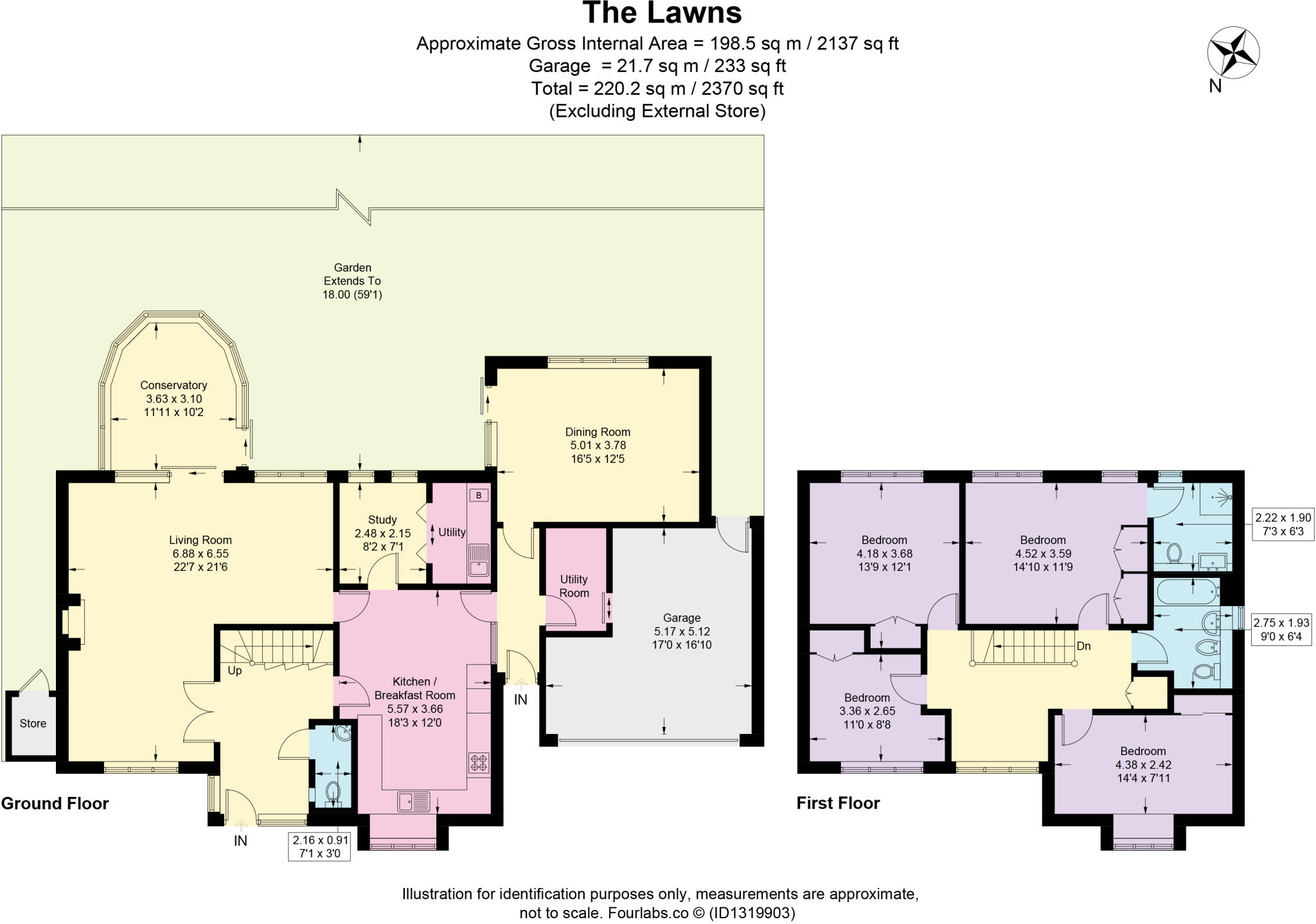 The Lawns, Cheam, Sutton, SM2 floorplan
