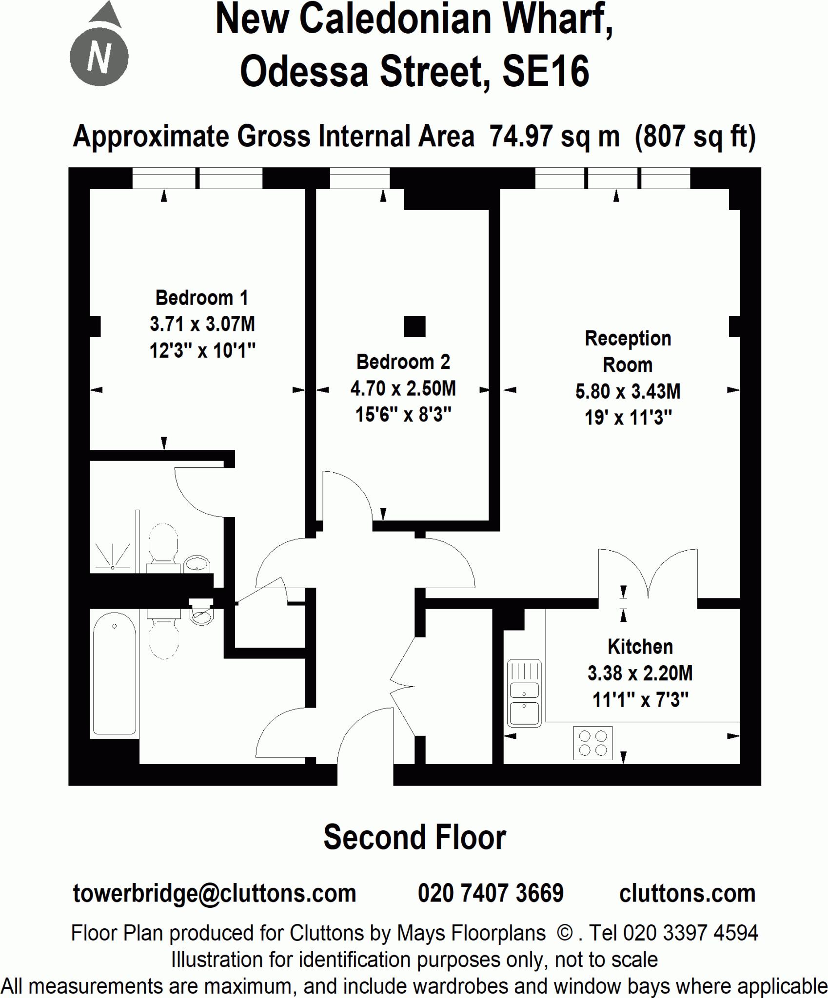 New Caledonian Wharf, London SE16 floorplan