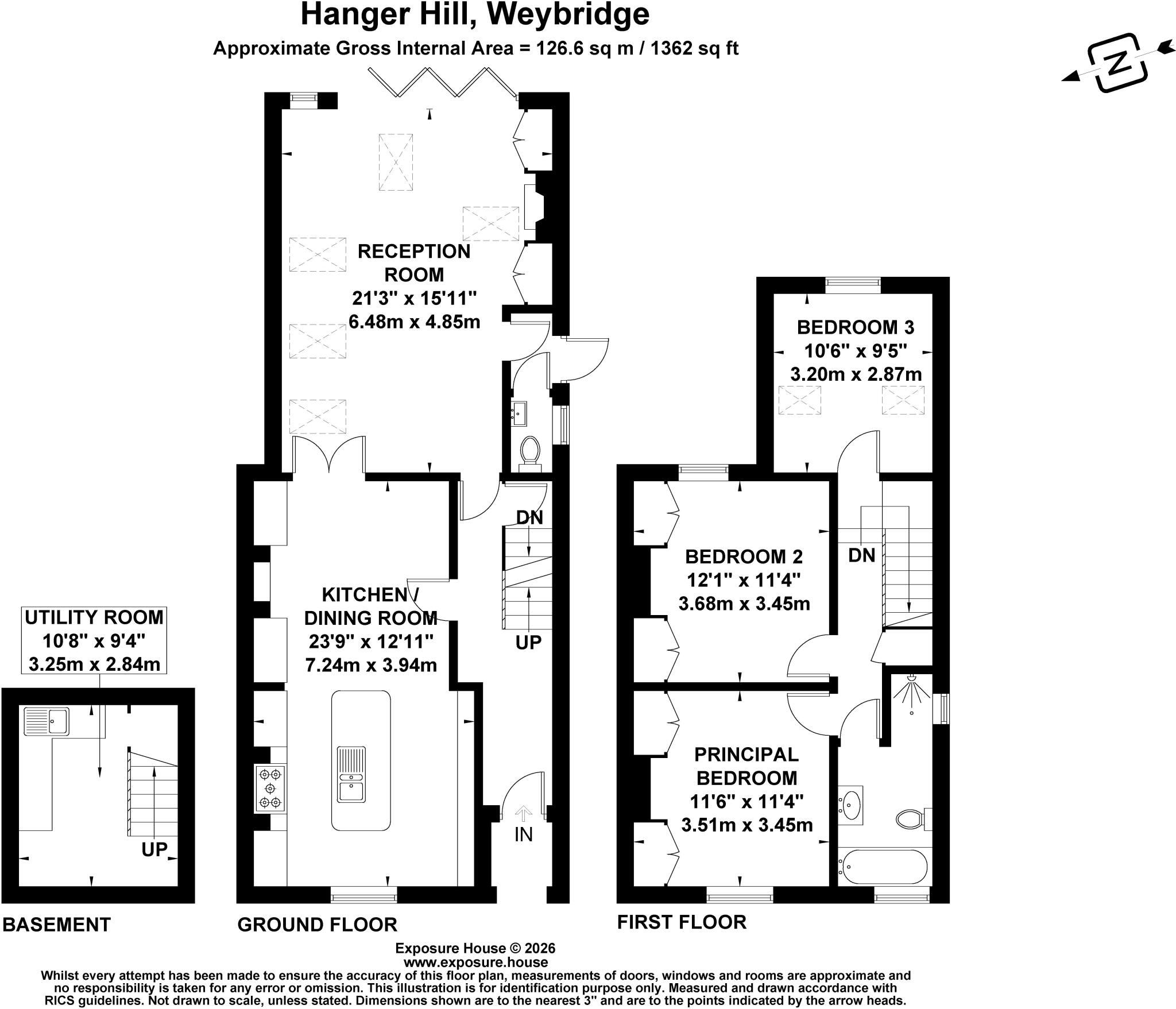 Hanger Hill, Weybridge, Surrey, KT13 floorplan