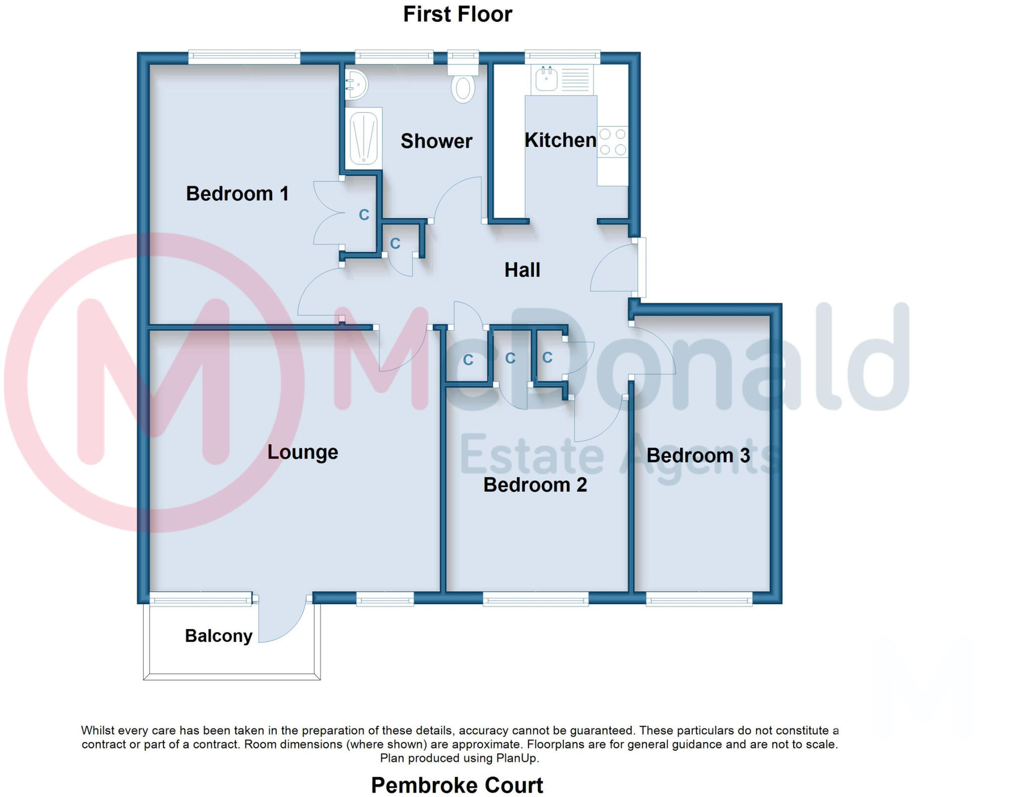 Pembroke Court, Queens Promenade, Bispham floorplan