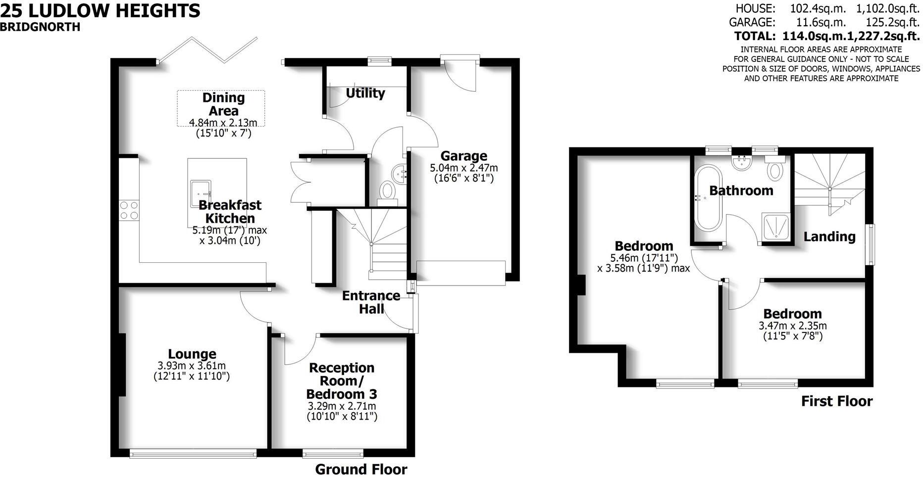 25 Ludlow Heights, Bridgnorth floorplan