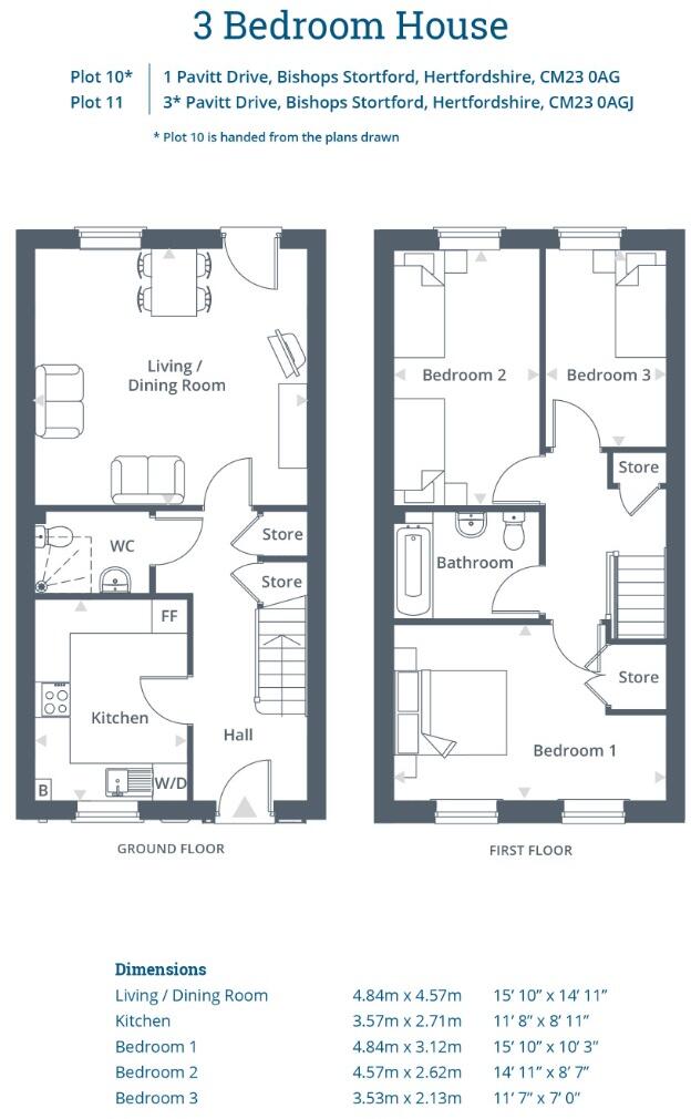 Stortford Fields, Pavitt Drive, Bishop's Stortford floorplan