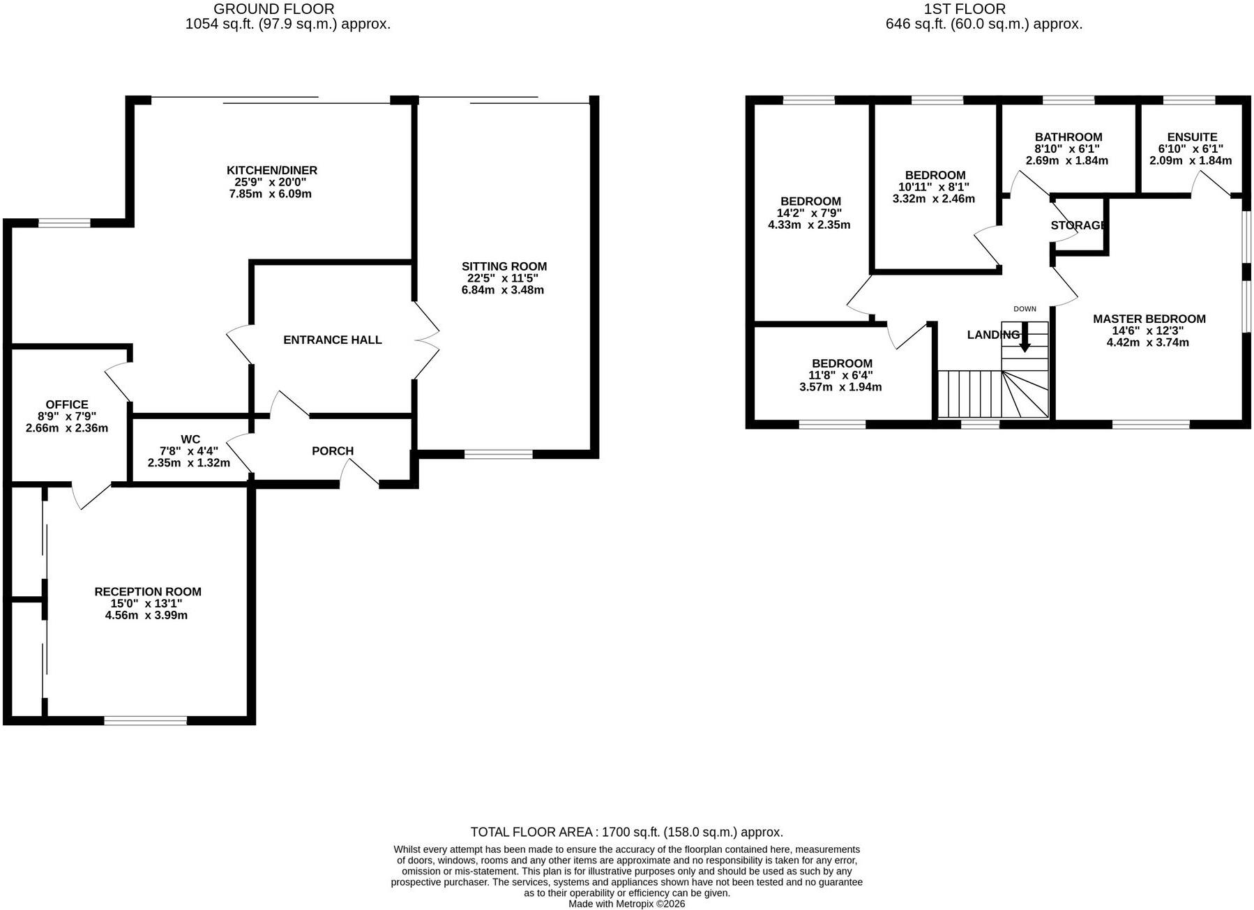 Thorn Lea, Atherton, M46 floorplan