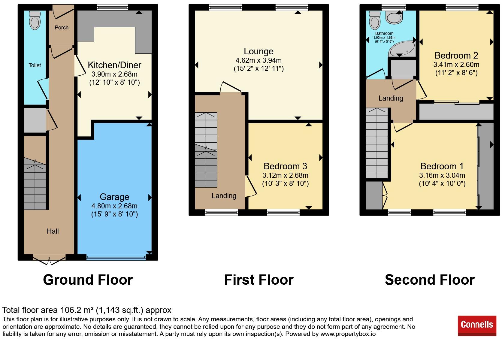 Shaw Close, Bristol floorplan