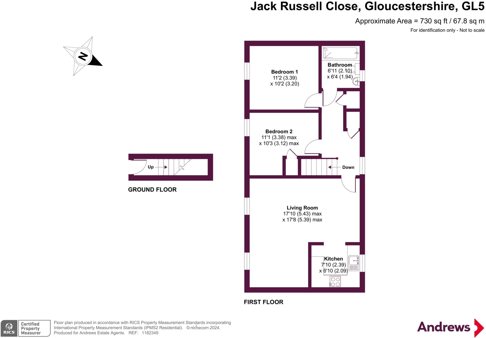 Jack Russell Close, Stroud, Gloucestershire, GL5 floorplan