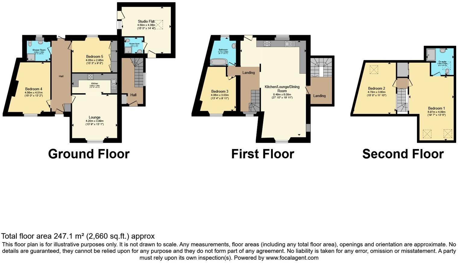 Avenue Road, Torquay, Devon, TQ2 floorplan