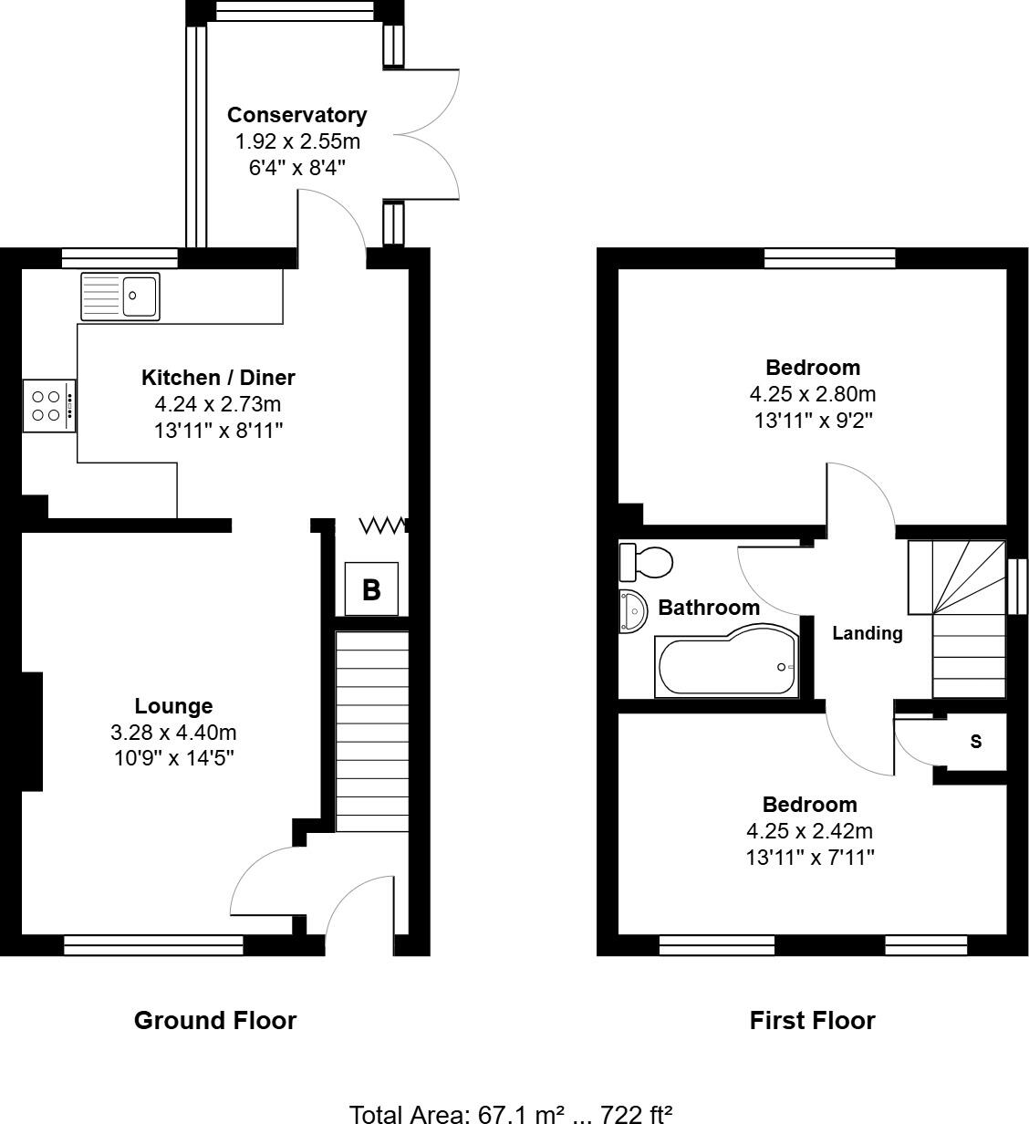 Oriel Road Daventry West Northamptonshire floorplan