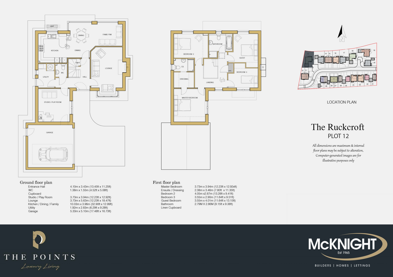 Plot 12, Lady Dacre Close, The Points, Durdar, Carlisle, CA2 4FF floorplan