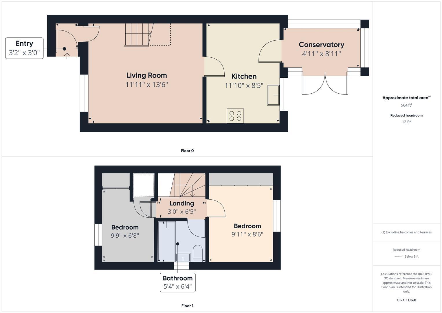 Huntingdon Court, Melbourne, DE73 8LZ floorplan
