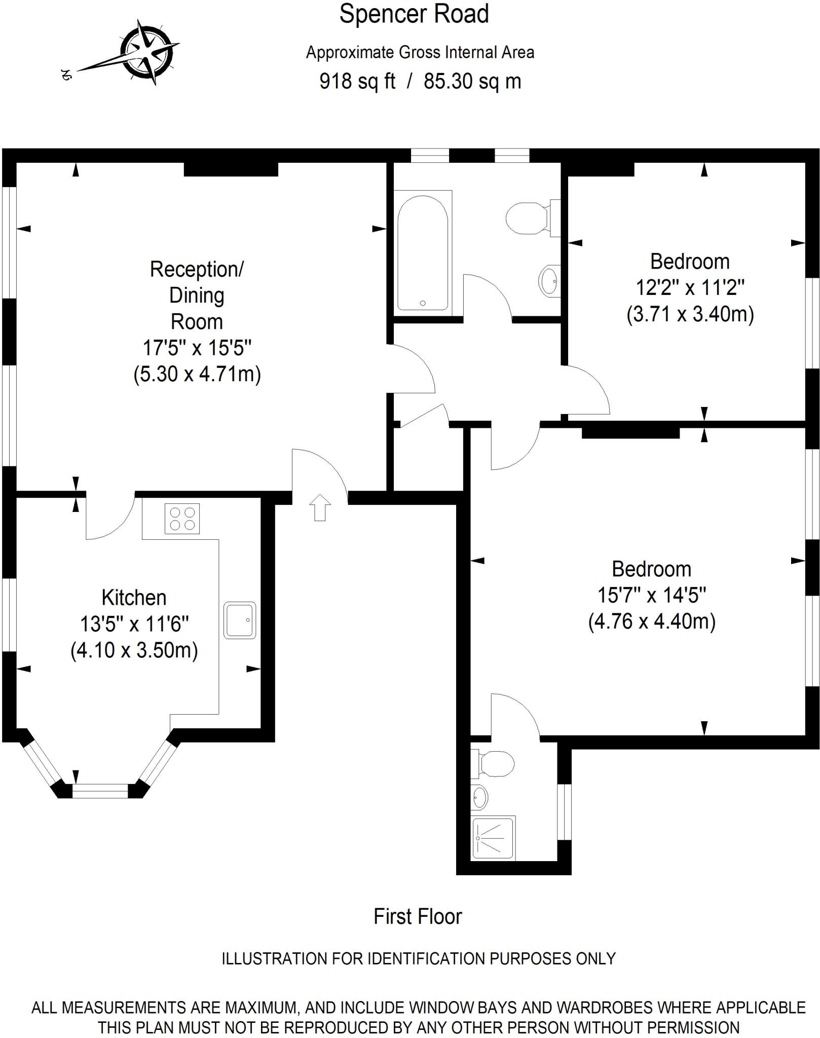 Spencer Road, South Croydon floorplan
