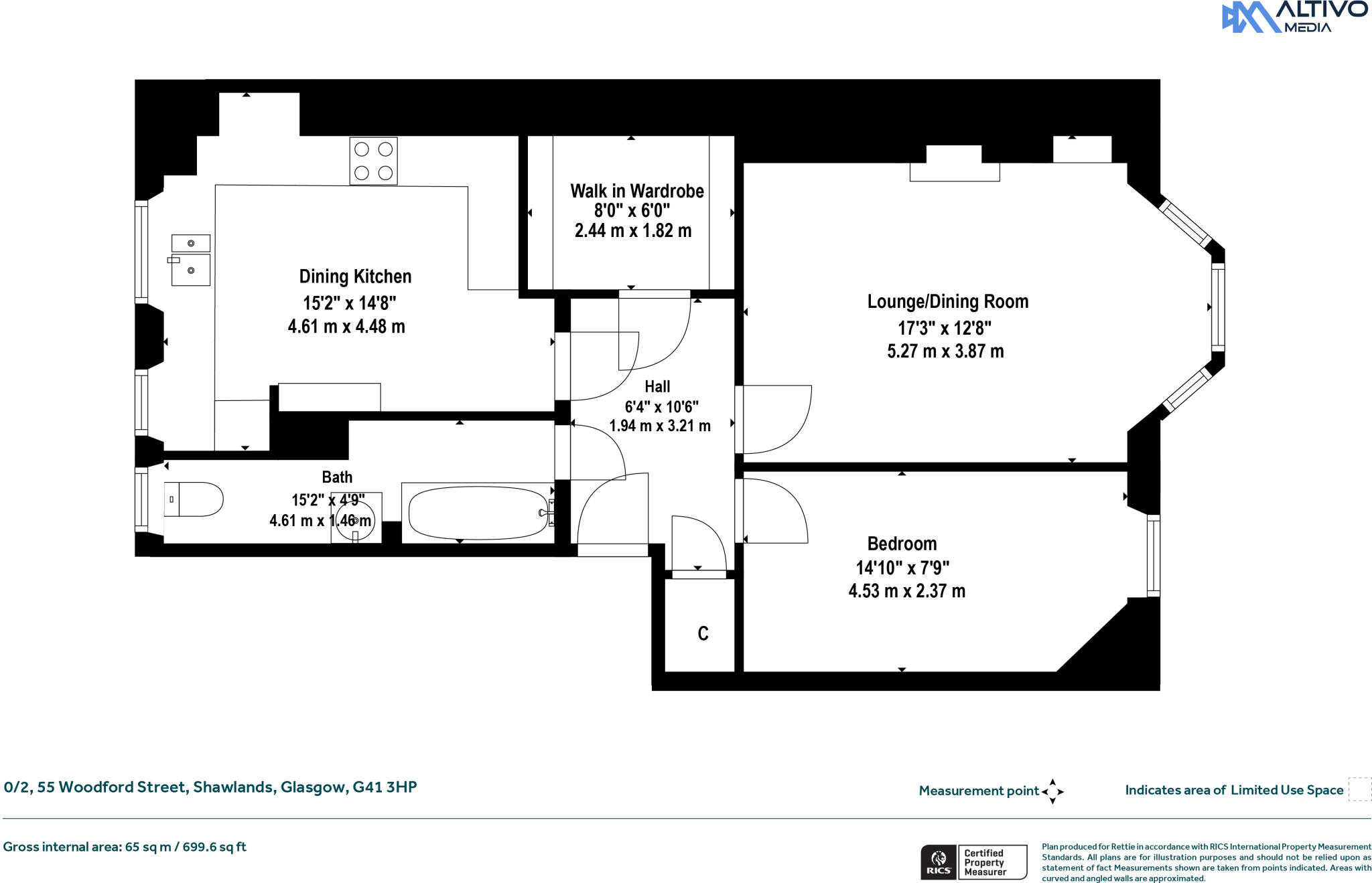 Woodford Street, Shawlands, Glasgow floorplan