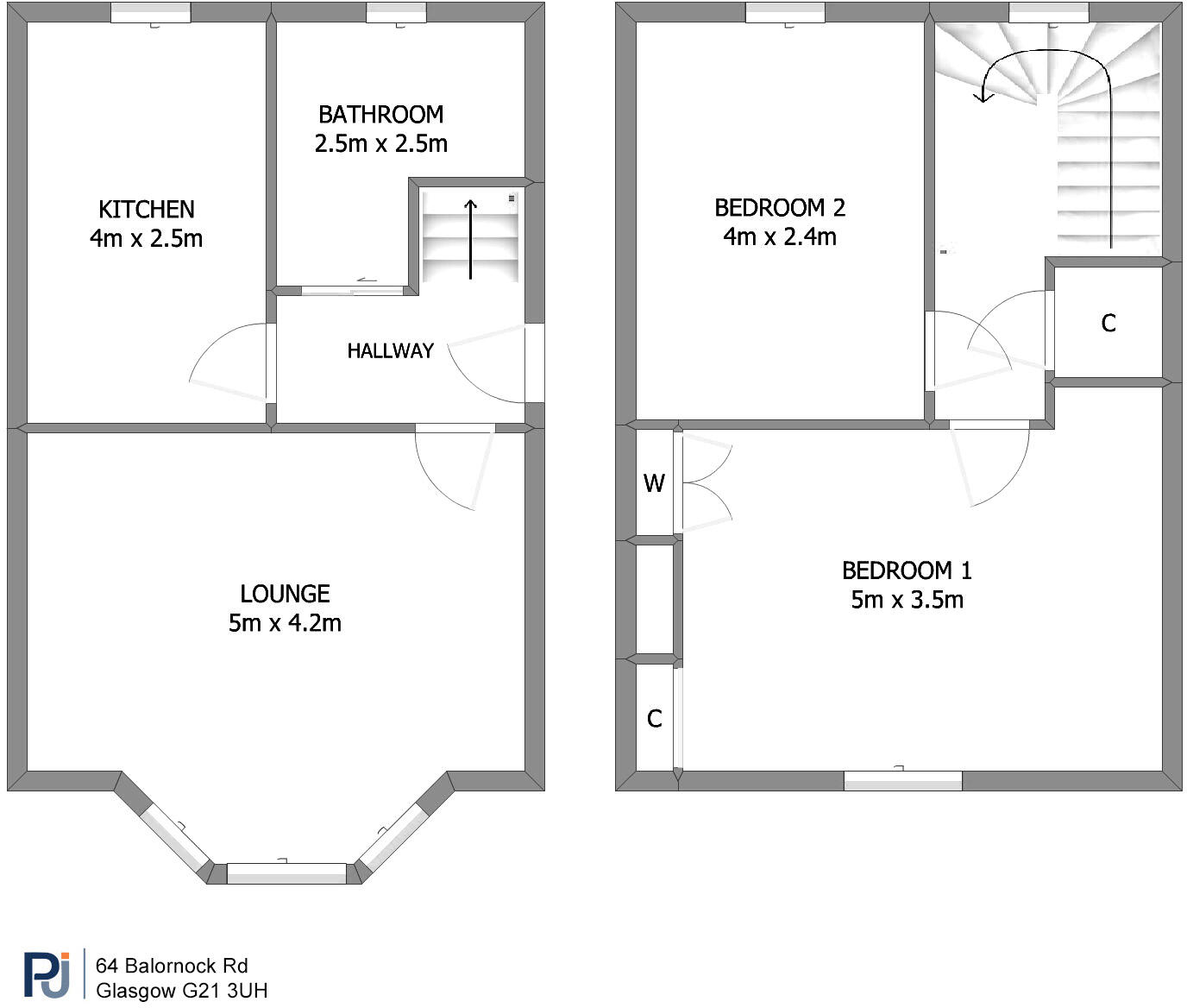 64 Balornock Road, , Glasgow, G21 floorplan