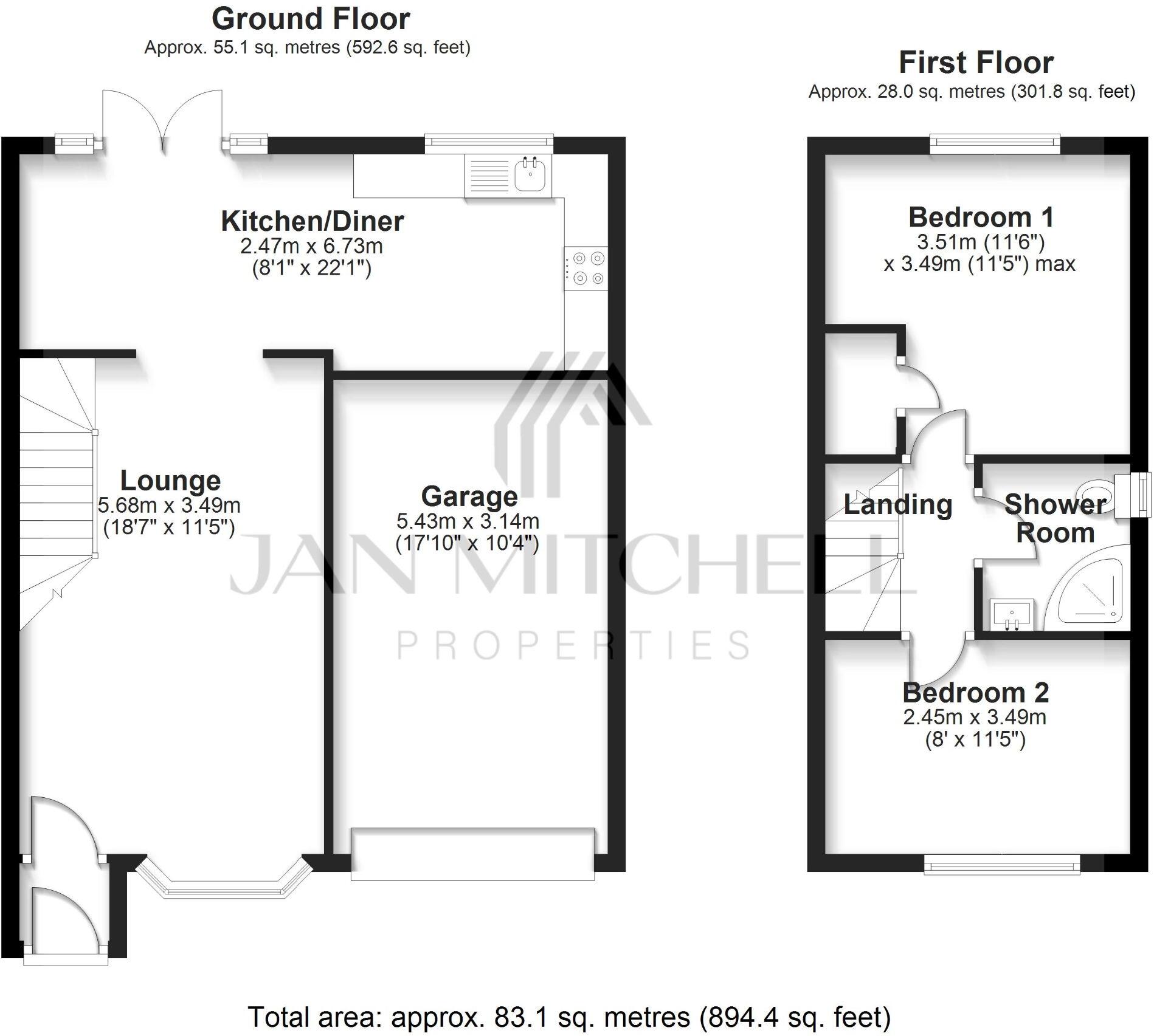 Doddington Close, Lemington, Newcastle upon Tyne floorplan