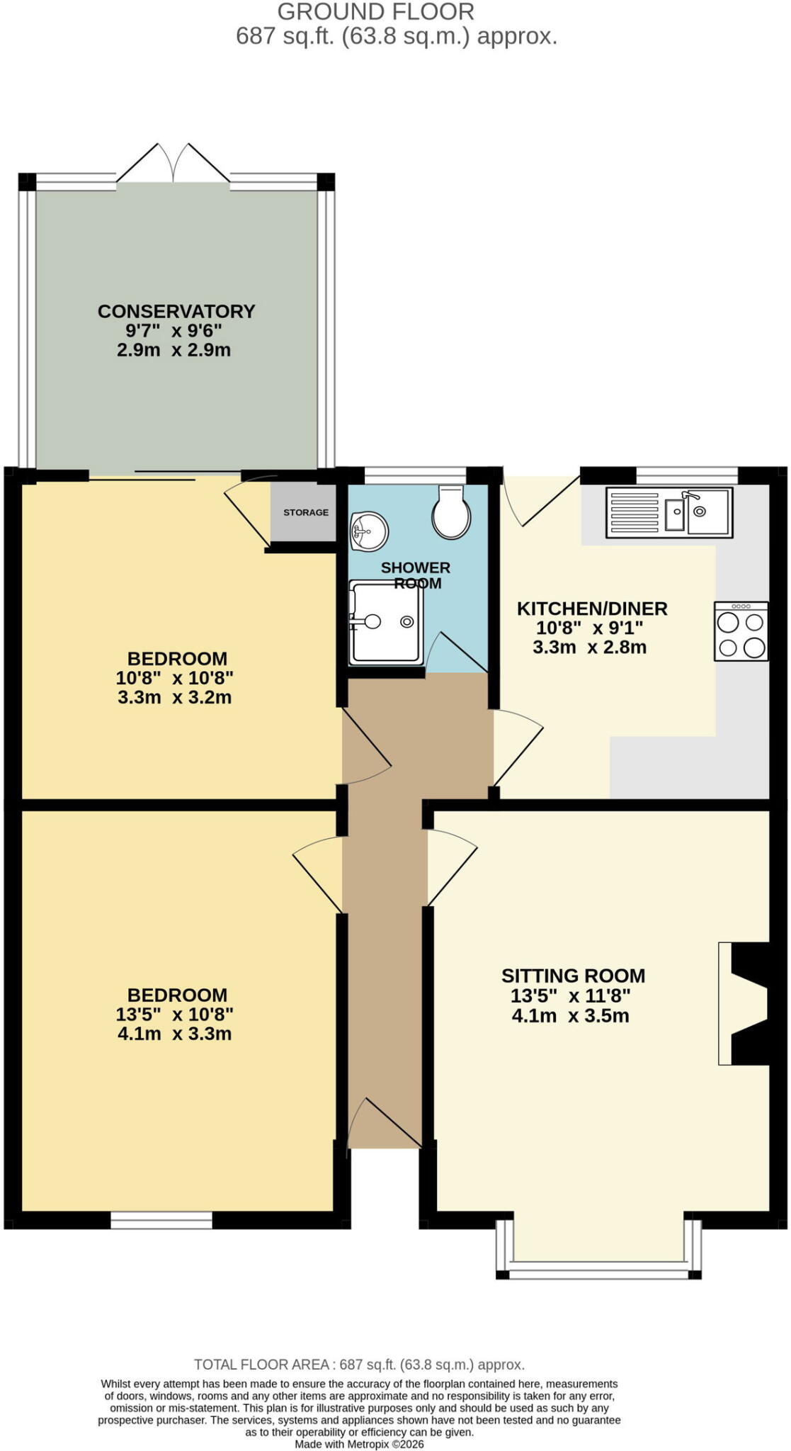Handbury Road, Malvern, WR14 floorplan