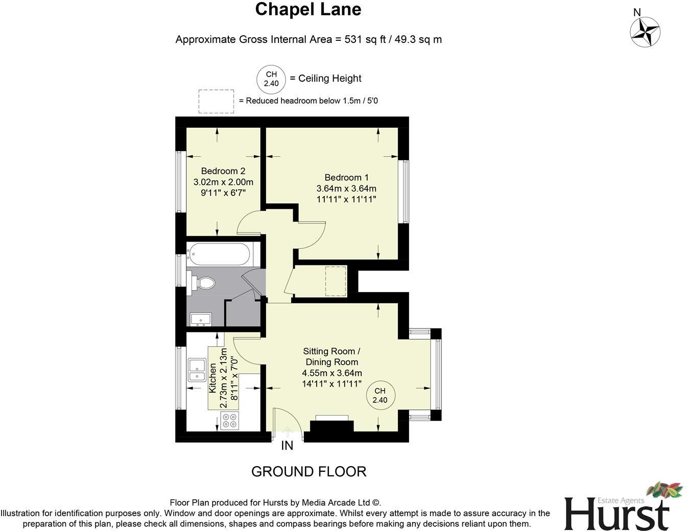 98A, Chapel Lane floorplan
