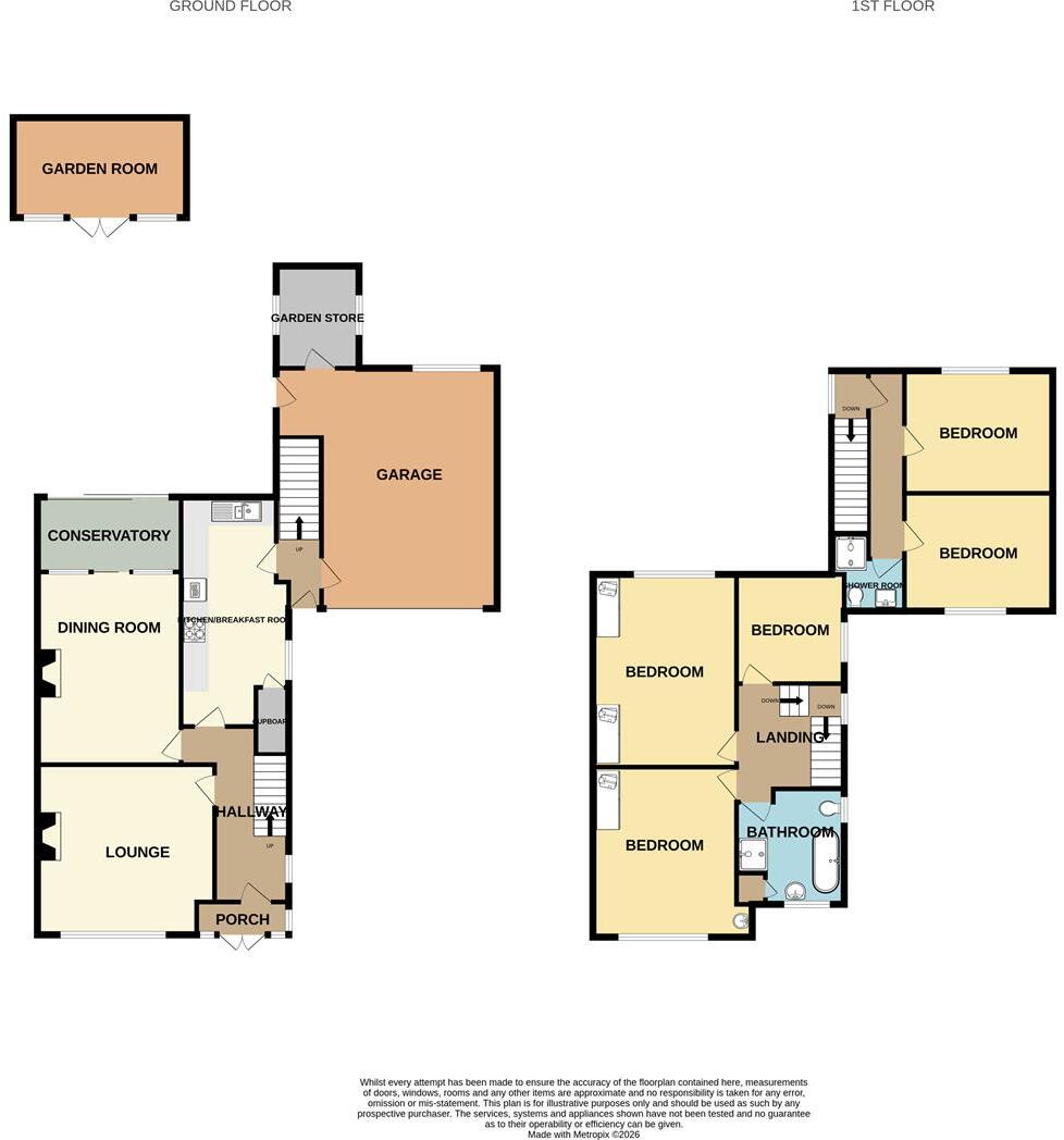 Compton Road, Buxton floorplan
