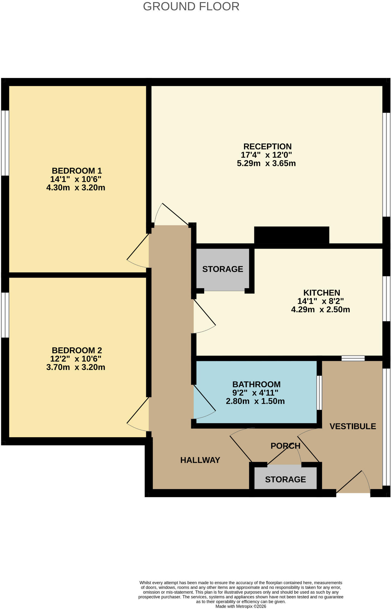 555 Crookston Road, Glasgow, City of Glasgow, G53 7AA floorplan