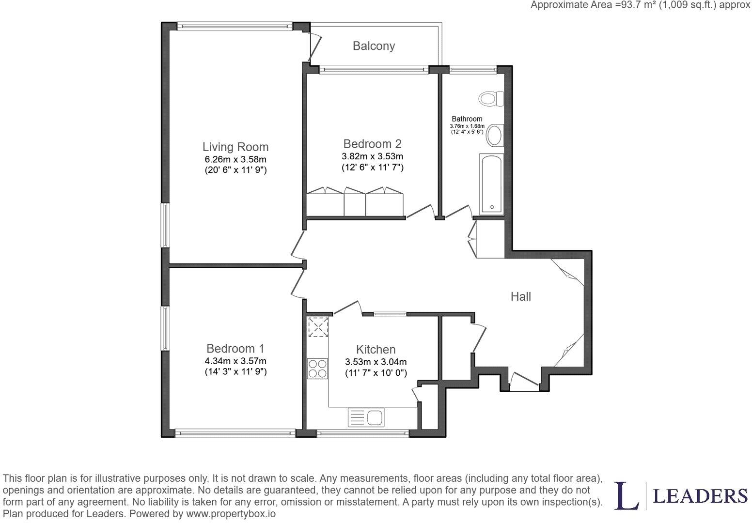 Grand Avenue, Worthing, West Sussex floorplan