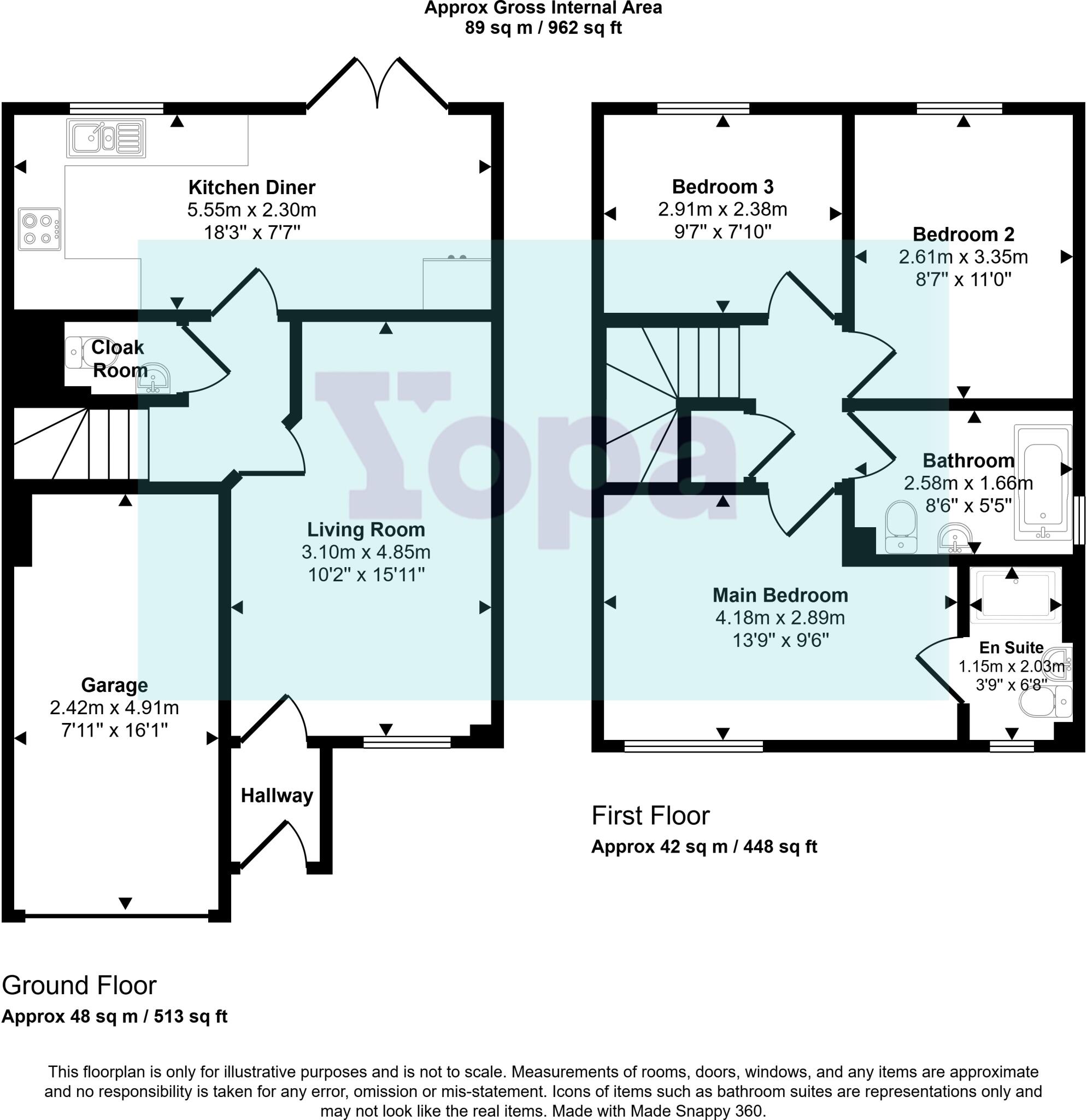 Hob Close, Taunton, TA2 floorplan