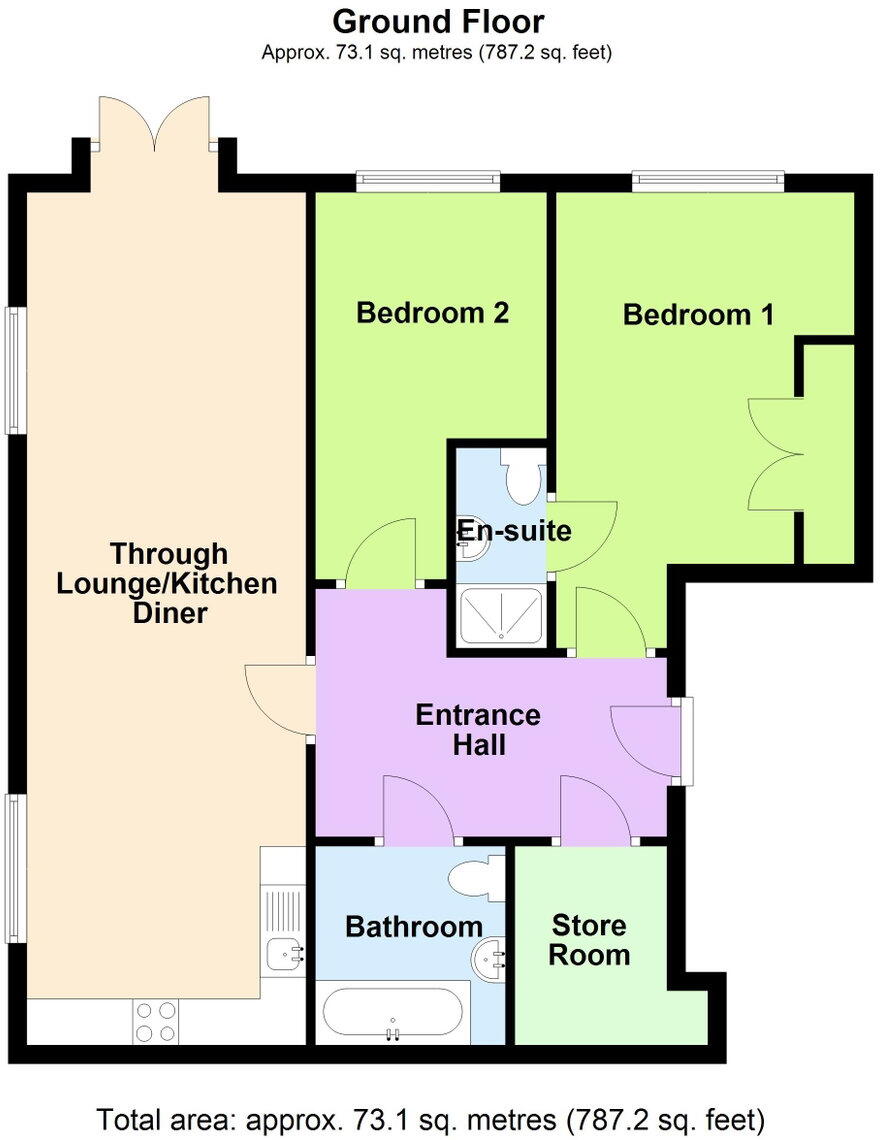 Birkdale Mansions, 14 Lulworth Road, Birkdale, PR8 2AW floorplan