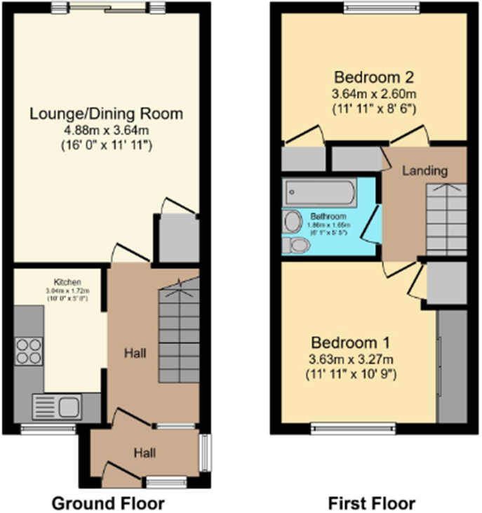 Waverley Close, Lordswood, Kent, ME5 floorplan