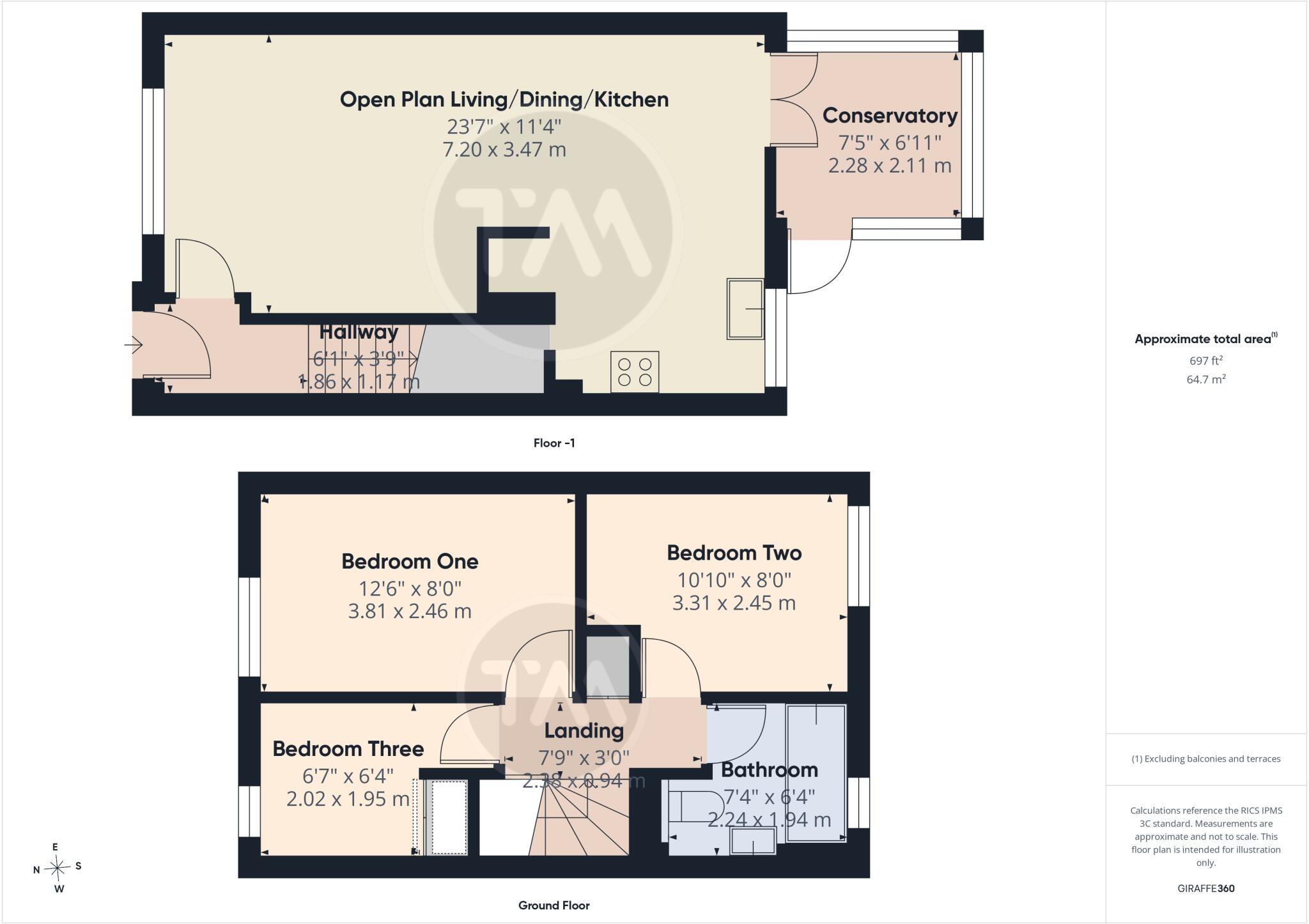 Muntjac Close, Eaton Socon, St. Neots, Cambridgeshire, PE19 floorplan
