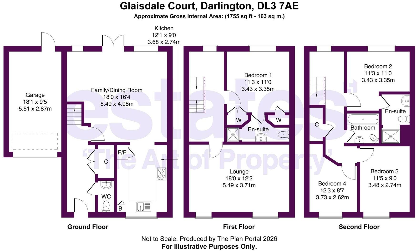 Glaisdale Court, Darlington, DL3 7AE floorplan