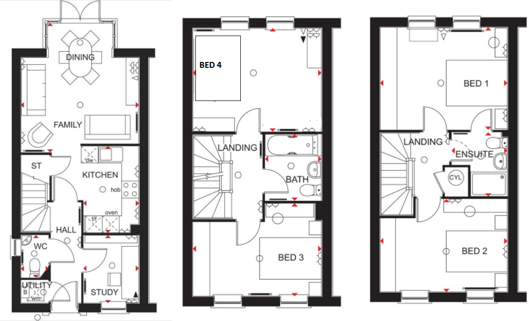 Bronte Grove, East Leake floorplan