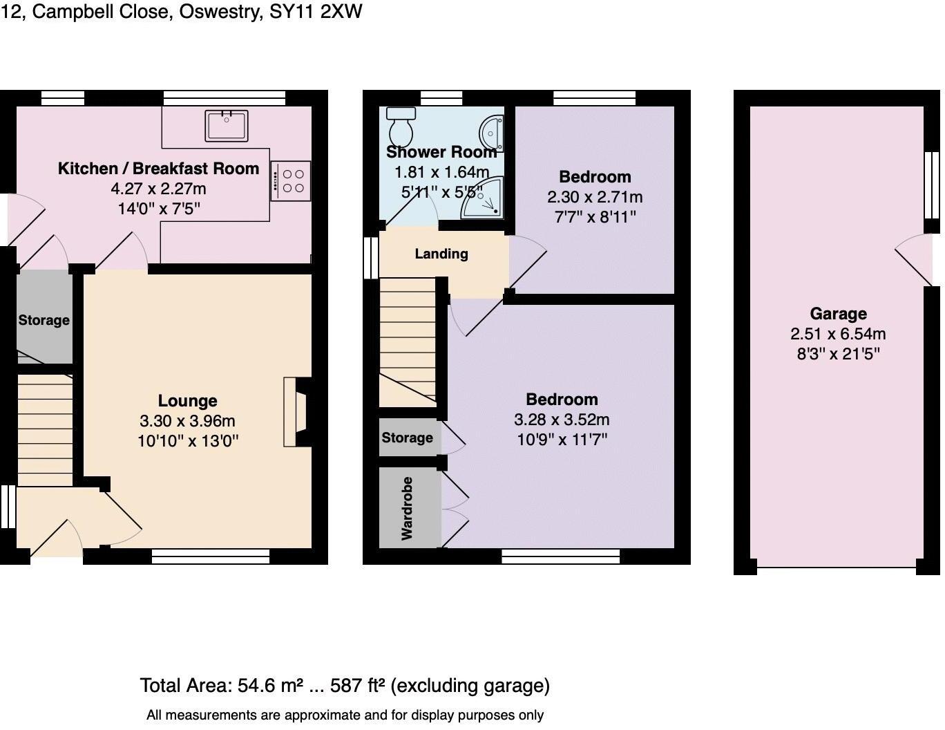 Campbell Close, Oswestry floorplan