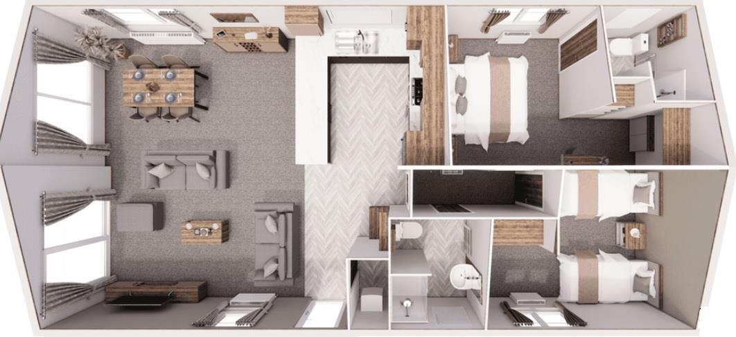 Glade, Bideford Bay Holiday Park Bucks Cross floorplan