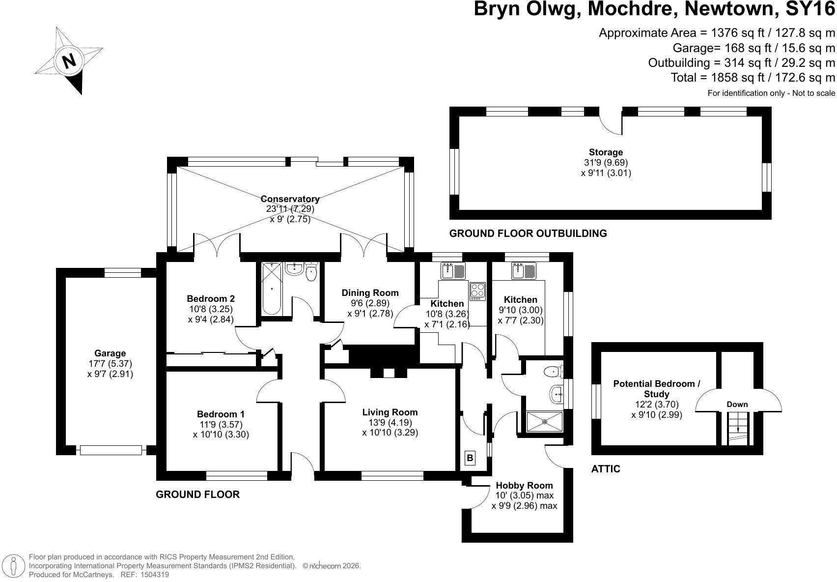 Mochdre, Newtown, Powys floorplan