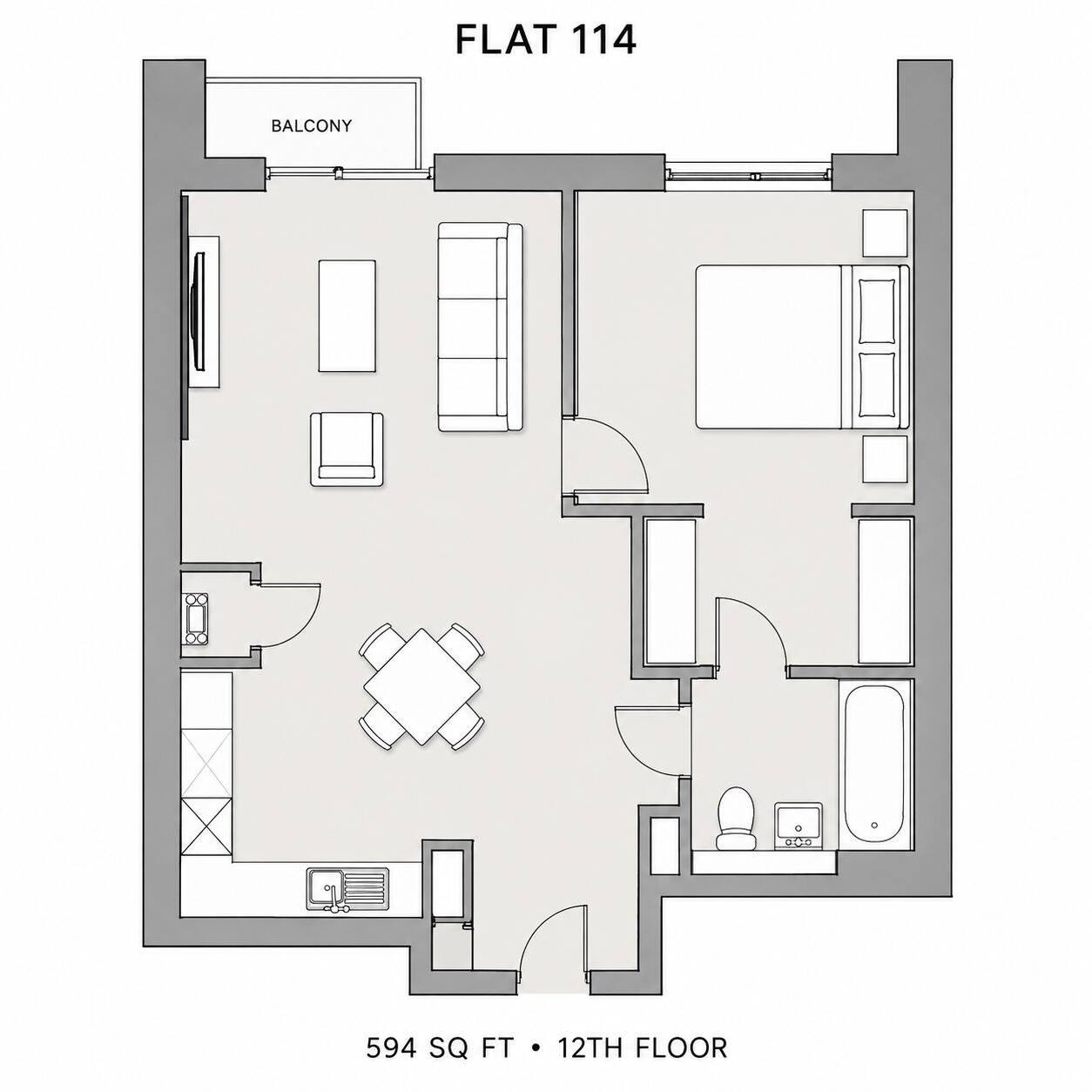 Sutton Court Road, Sutton floorplan
