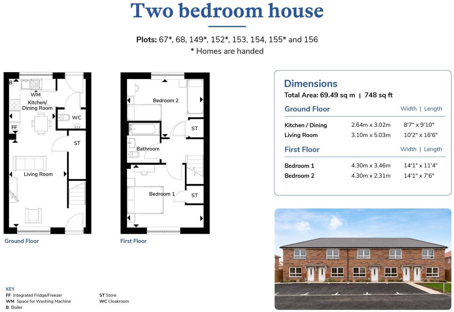 Plot 155, 31 Smith Crescent, Bourne, Lincolnshire, PE10 2AZ floorplan