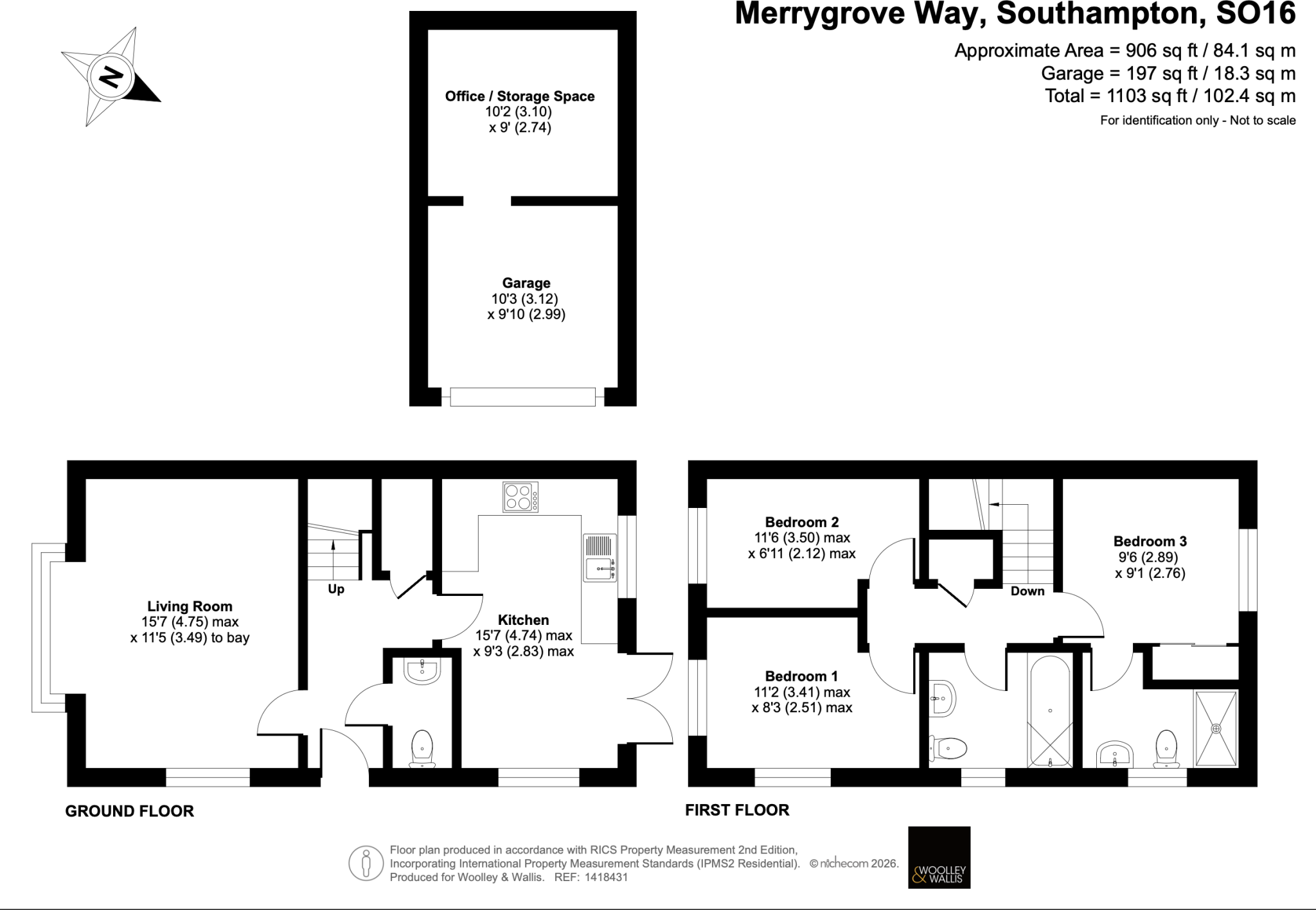 Merrygrove Way, Nursling, Southampton, Hampshire, SO16 floorplan