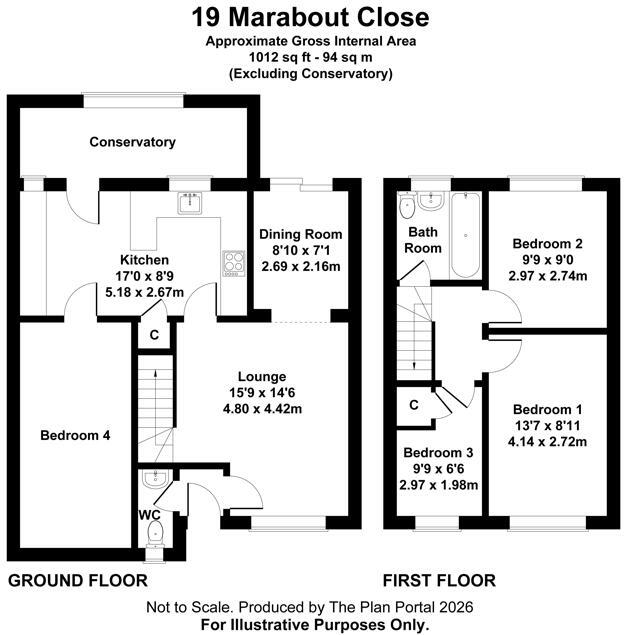 Marabout Close, Christchurch floorplan