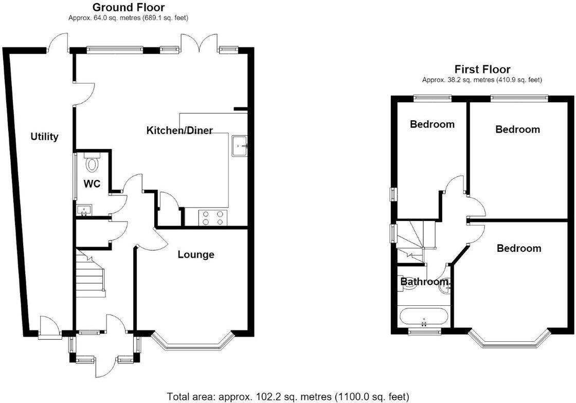 Scribers Lane, Hall Green floorplan