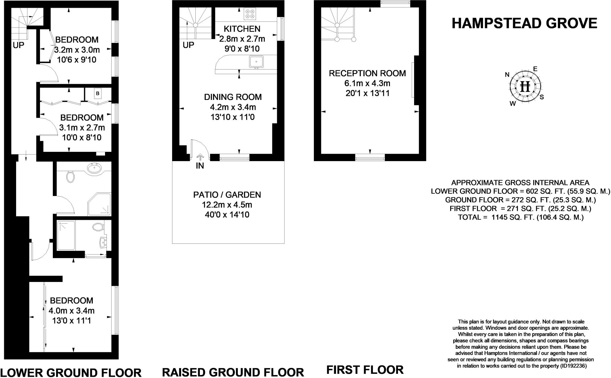 Hampstead Grove Hampstead NW3 floorplan
