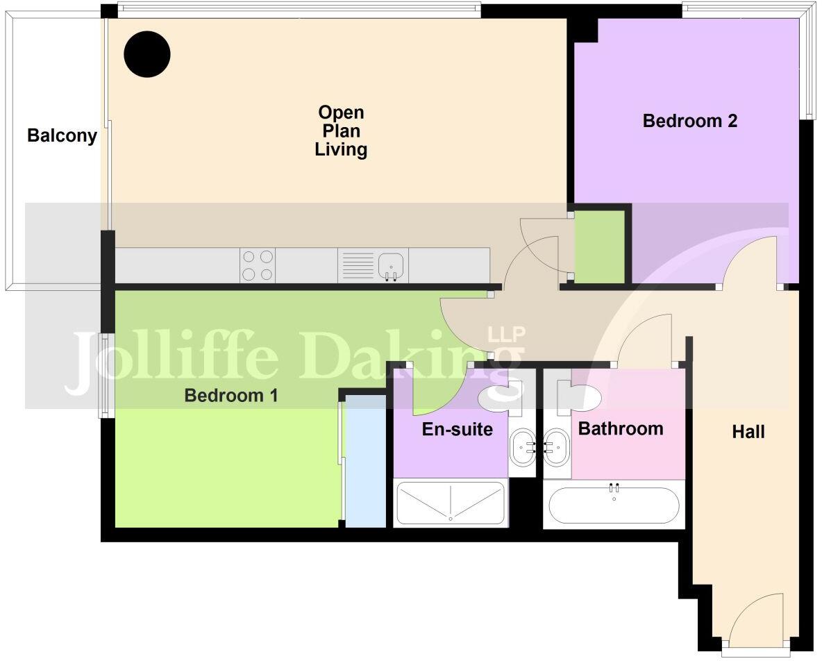 Kitson House, Fletton Quays: Central floorplan