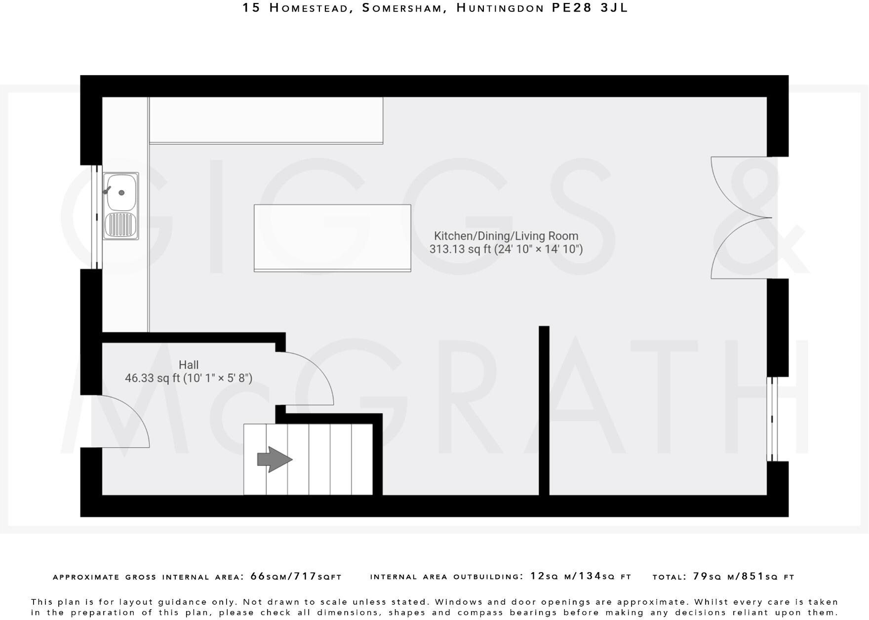 Homestead, Somersham, Huntingdon, Cambridgeshire, PE28 3JL floorplan