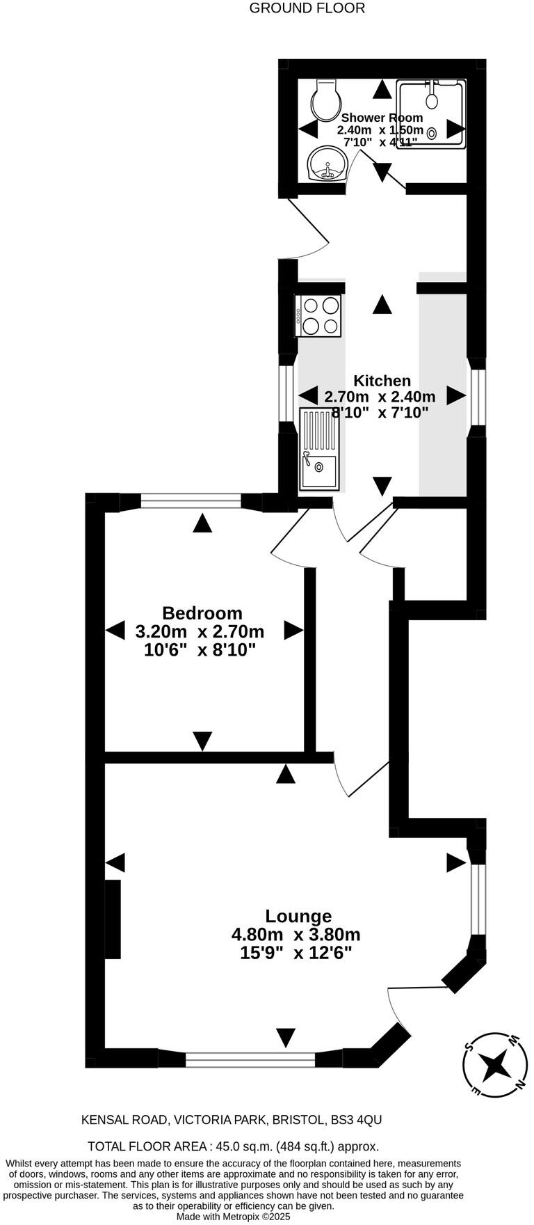 Kensal Road, Victoria Park, Bristol floorplan