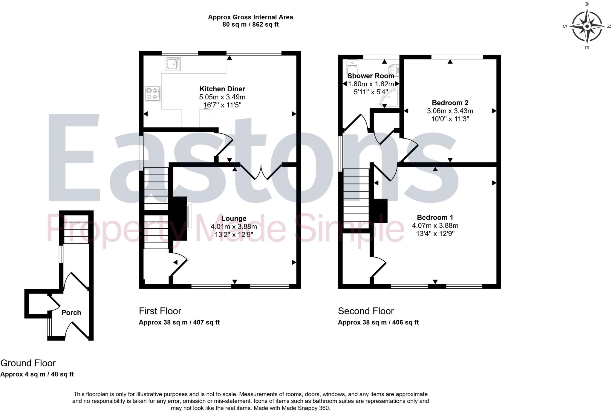 Tattenham Crescent, Epsom, Surrey, KT18 floorplan