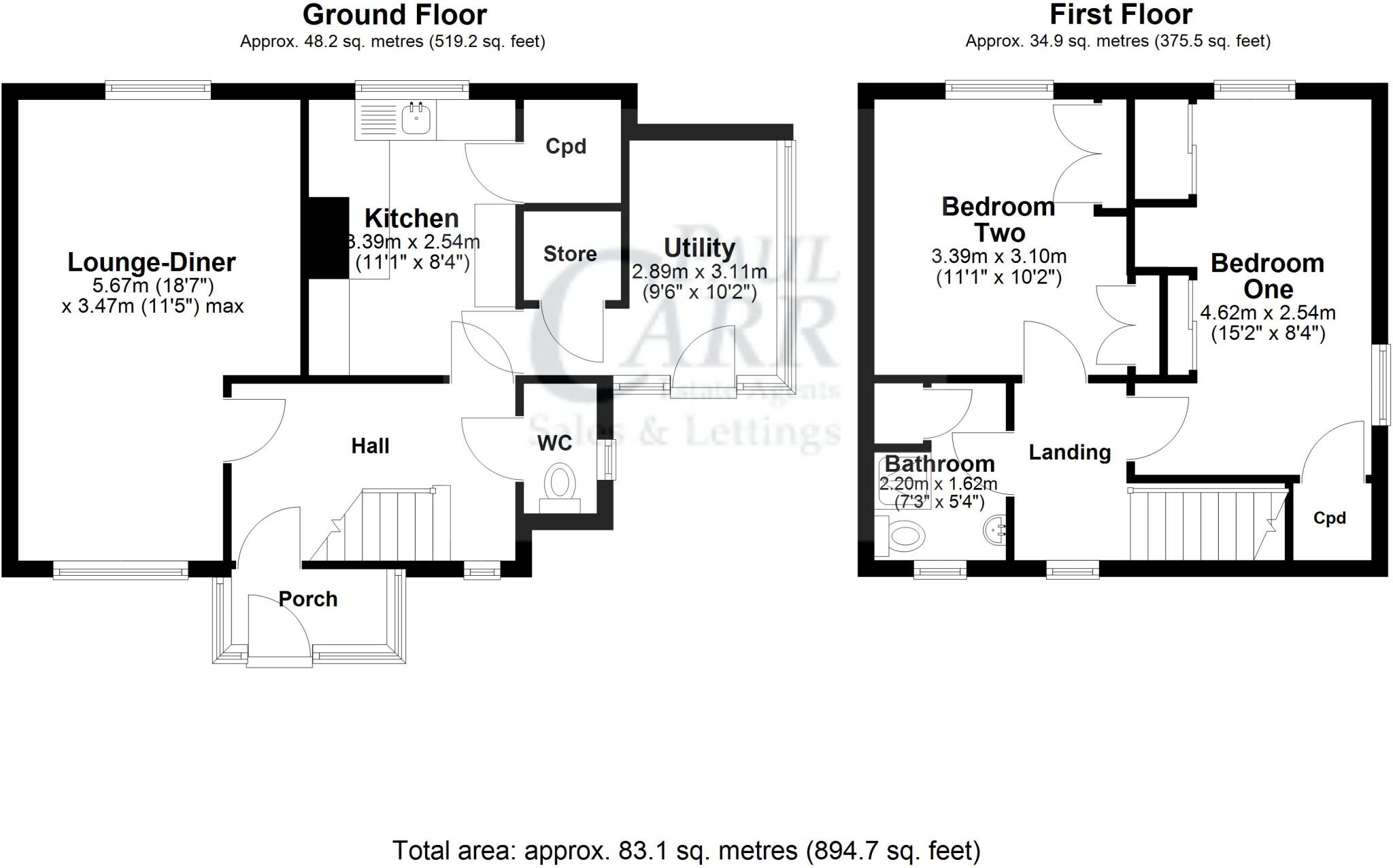 Longford Road, Cannock floorplan