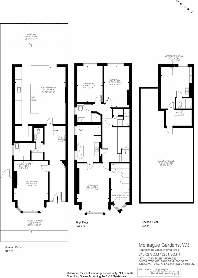 Montague Gardens, London, W3 floorplan