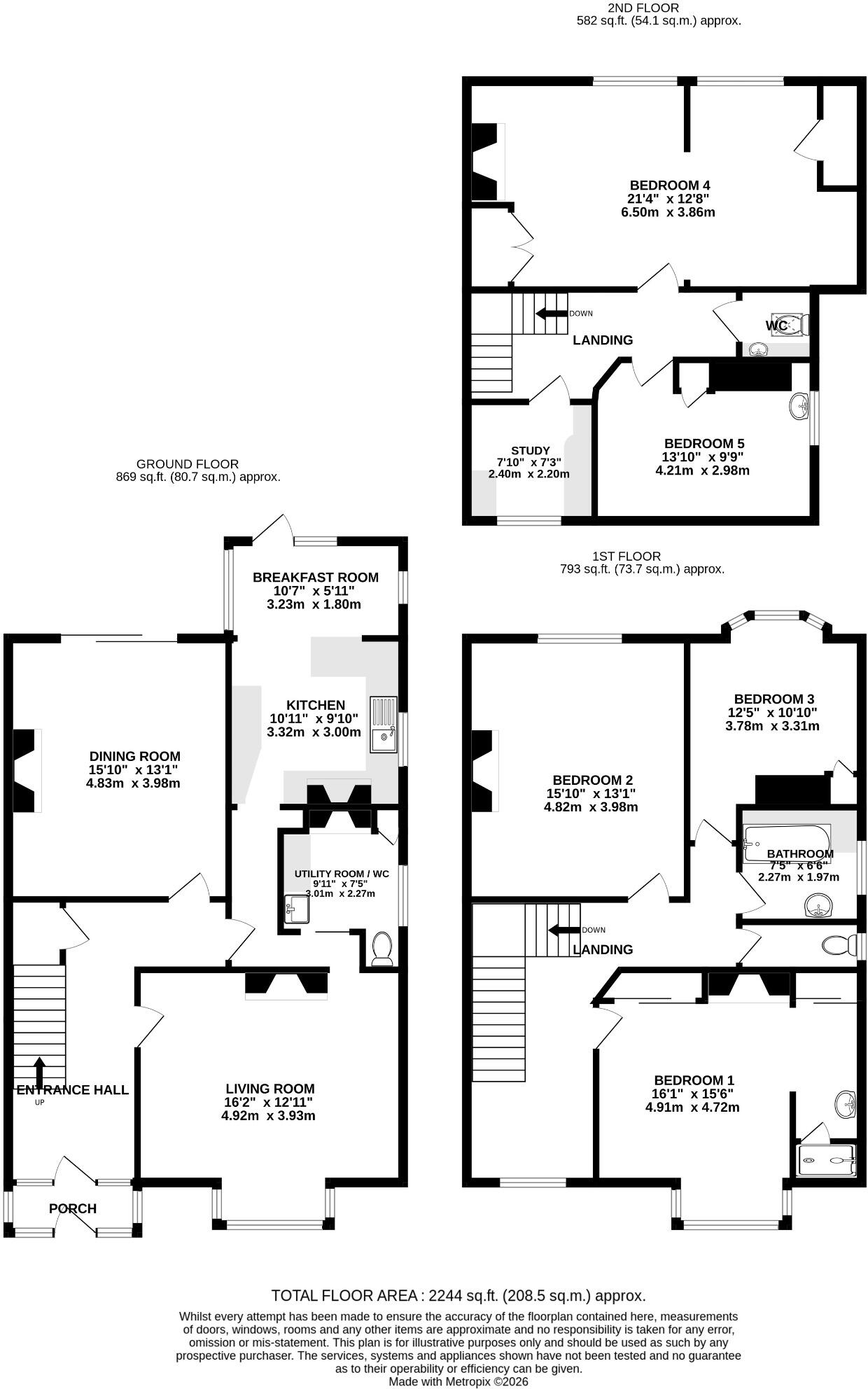 Parkstone Avenue, Southsea floorplan