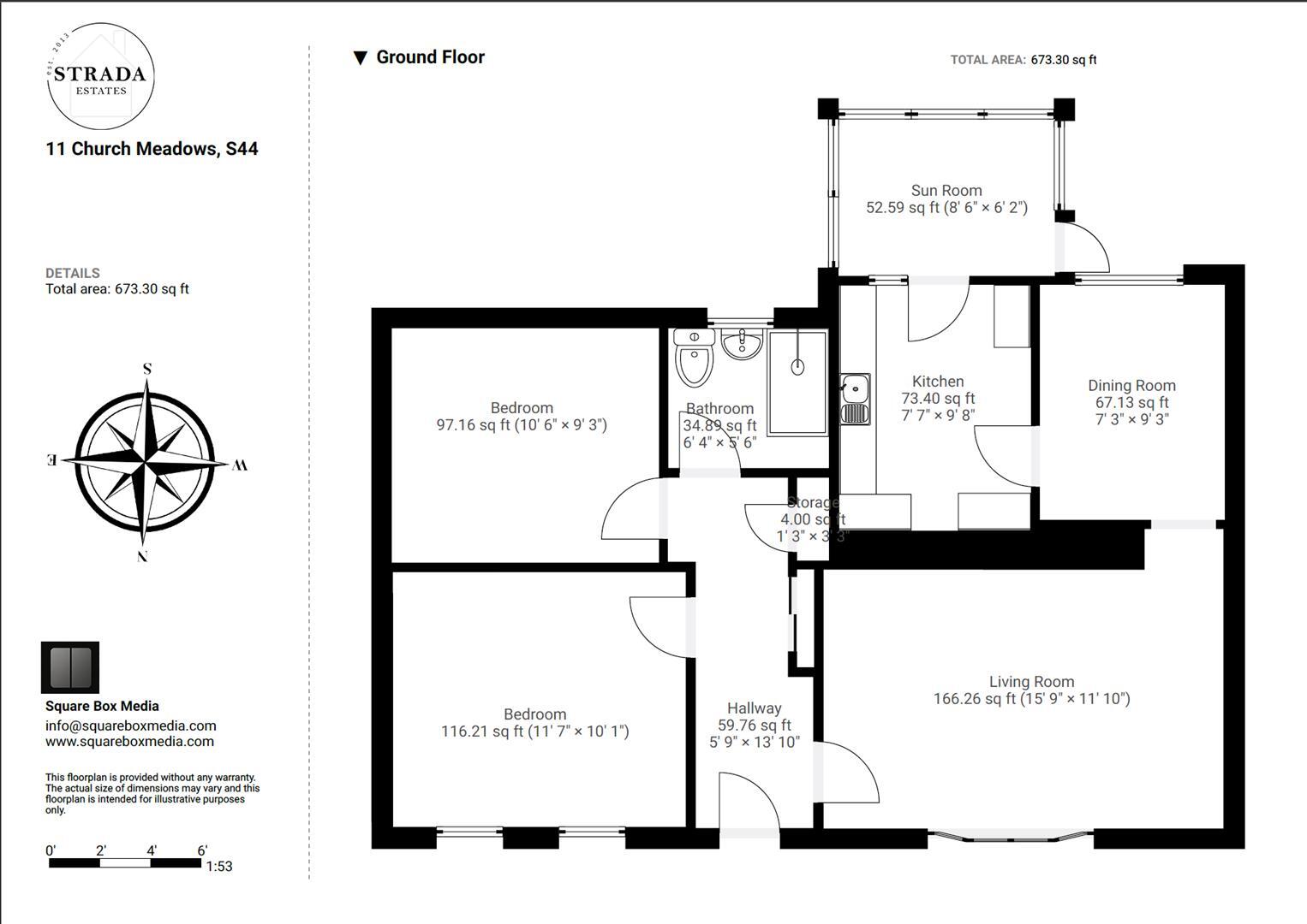 Church Meadows, Calow, Chesterfield floorplan